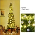 thumbnail image 4 of Green Artificial Pencil Christmas, Premium Hinged Pine Tree with Solid Metal Legs, Perfect for Home, Shops and Holiday Decoration,  (Artificial Pencil Christmas Tree), 4 of 18
