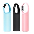 thumbnail image 1 of 3 fundas para botellas con aislamiento térmico, bolsa de transporte de neopreno (negro, azul cielo y rosa)., 1 of 5