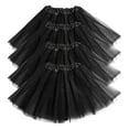 thumbnail image 2 of JFGHDG Ballroom Skirt Tutus for Women Renaissance Skirt 80s Outfit for Women Holiday Tutu Skirt Tutu Black Tulle Skirt Black*3 a, 2 of 4