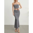 thumbnail image 5 of Biezeib Women Skirt Set, Elegant Bow Strapless Backless Tube Top with Midi Skirt Summer Outfit, 5 of 6
