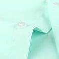 thumbnail image 5 of Beauty-Emily Men's Mint‑Green Long‑Sleeve Dress Shirt, Regular Fit Wrinkle‑Resistant Breathable Formal Business Button‑Up Shirt With Chest Pocket For Office Wedding Groomsman Workwear, 5 of 5