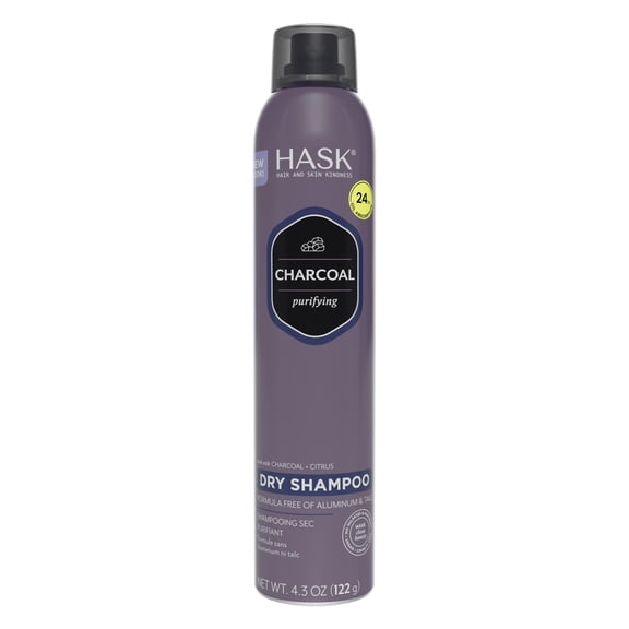 Hask Charcoal & Citrus Purifying Oil Control Dry Shampoo, 4.3 oz - 2 Pack