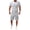 White, variant on Vedolay Short Set For Men Casual Summer Men's Short Outfits 2 Piece Summer Tracksuit Shirt and Shorts Set,Blue 3XL