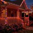 thumbnail image 2 of Indoor/Outdoor 100-Count LED Color Sync Dome String Lights, Purple and Orange, 19.5', Halloween by Way To Celebrate, 2 of 8