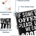 thumbnail image 2 of Putuo Decor Signs For Man Cave Bar Decor, Funny Sarcastic Bathroom Metal Tin Signs Garage Wall Decor, If Some Thing Here Offends You Please Let Us Know We Can All Use a Good Laugh12 X 8 In, 2 of 7