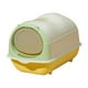 thumbnail image 2 of Caja de arena para gatos con capucha, inodoro grande cerrado y cubierto con puerta frontal, Verde claro, 2 of 9