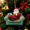thumbnail image 4 of Creatine Santa Acrylic Winter Pendant Pendant Hanging Label Hanging, 4 of 7