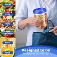 thumbnail image 4 of Contenants de Stockage Alimentaire avec Couvercles Hermétiques (10 Ensembles - 32 oz), Contenants de Préparation de Repas avec Couvercles Réutilisables, Empilables, Adaptés pour Déjeuner, Salade, Restes, Soupe, Avoine, Crème Glacée, 4 of 5