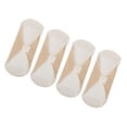 thumbnail image 4 of 4 piezas de compresas menstruales transpirables, lavables, portátiles, suaves, absorbentes, de algodón, reutilizables, color piel, S, 4 of 15