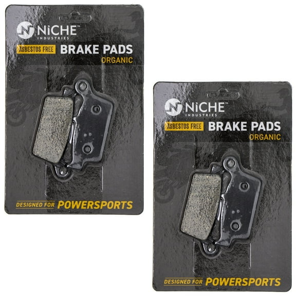 Niche Rear Brake Pad Set for Suzuki DRZ400 Organic Motorcycle 2 Pack 519-KPA2484D