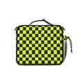 thumbnail image 3 of Yellow and Black Checkered Pattern Insulated Lunch Bag with Shoulder Strap and Bottle Holder,Bento School Lunch Bag Box,11x9.5x3.5 Inches, 3 of 3