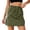 11Army Green, variant on Toome Women's Y2K Cargo Mini Skirt High Waisted Drawstring Utility Short Skirt with Pockets