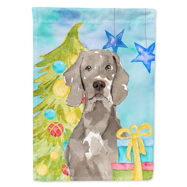 Carolines Treasures BB4224GF Joyeux Arbre De Noël Whippet Drapeau Jardin Taille