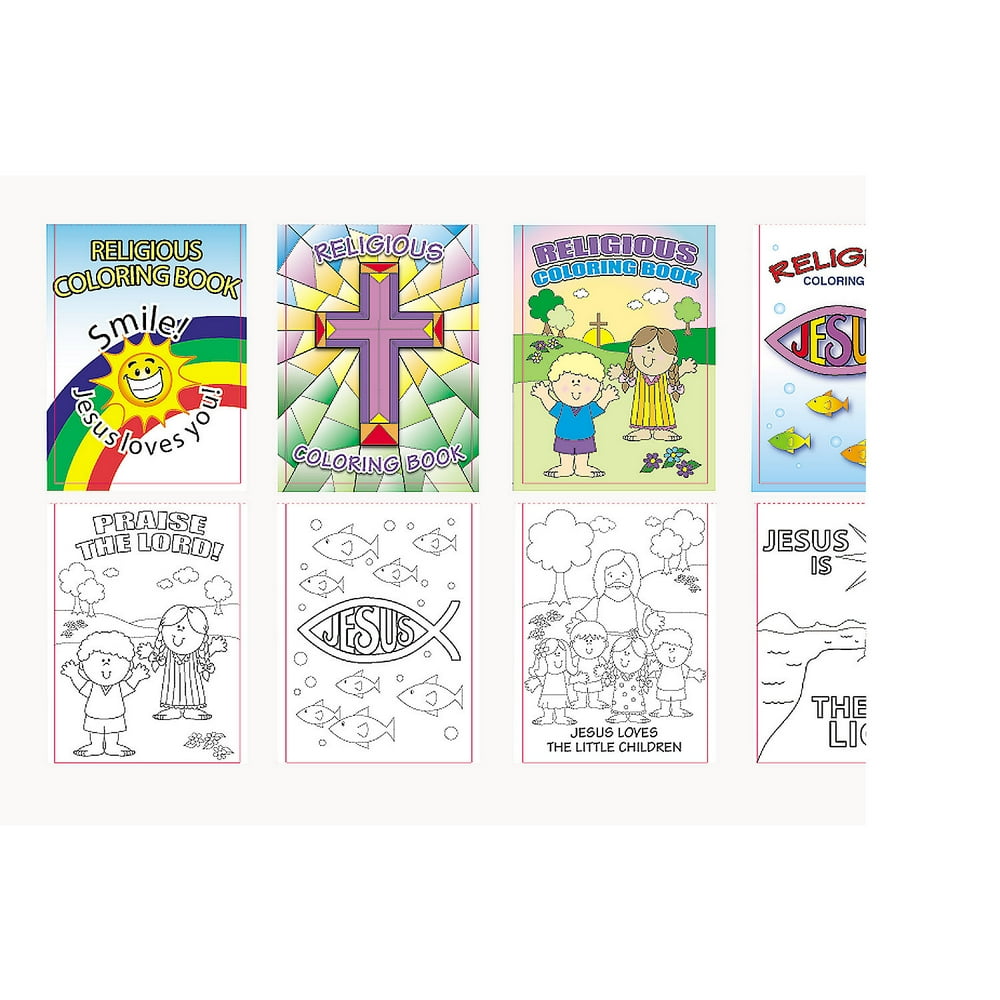 Religious Coloring Books (6Dz) Stationery 72 Pieces