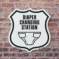 thumbnail image 4 of Diaper Changing Station (5 Pack) 12 inch X 12 inch Shield-Shaped Rust-Free Aluminum Metal Signs Weather Resistant Made in the USA, 4 of 6
