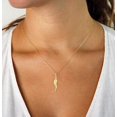thumbnail image 2 of 14K Yellow Gold Italian Horn Cornicello Pendant Mens Womens Necklace Chain 18", Giorgio Bergamo, 2 of 4