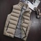 thumbnail image 2 of Men Autumn Winter Coat Padded Cotton Vest Warm Hooded Thick Vest Tops Jacket 4XL, 2 of 4