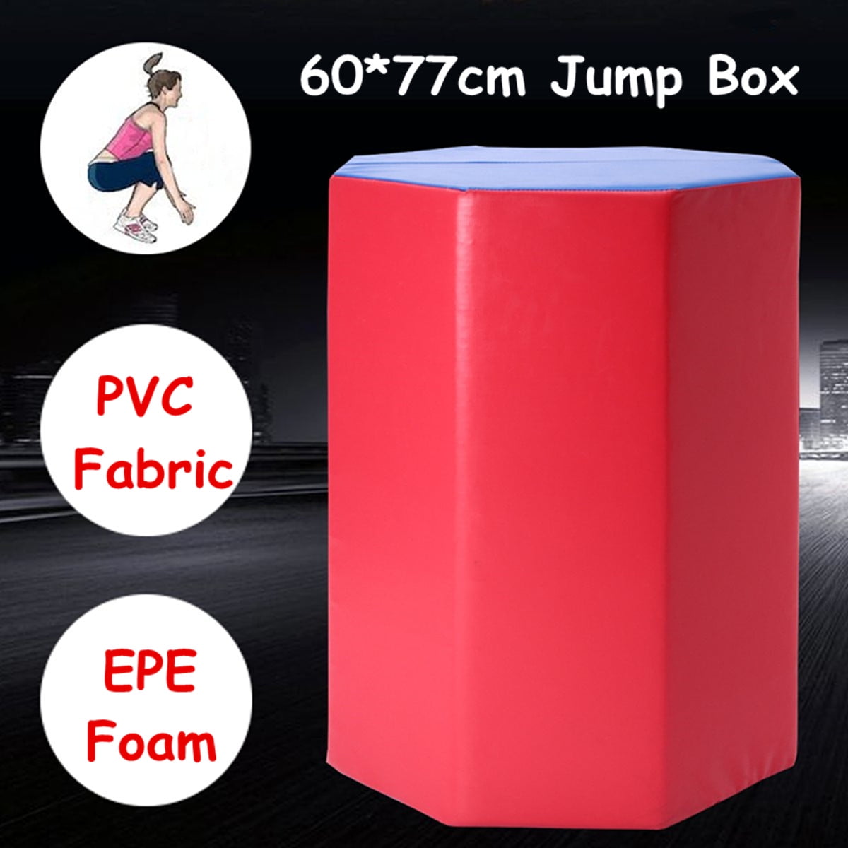 30'' Height Foam Plyometric Box Jump Training Fitness Exercise Jumping