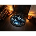 thumbnail image 3 of Visually Spooky Decorative To Maintain Living Room Mat, 3D Illusion Halloween Floor Rug, Non Slip Round Carpet For Bedroom Entryway Indoor Decor, 3 of 5