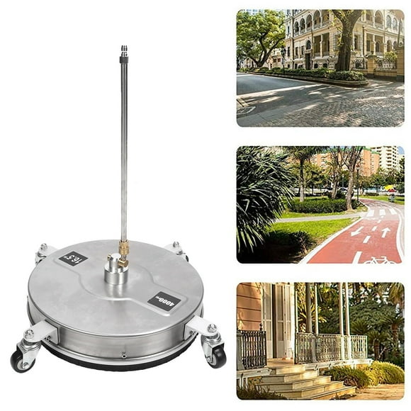 Driveway Surface Washer, Pressure Washer Surface Cleaner Hard Brush for Patios