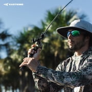 KastKing Baitcaster Fishing Rod and Reel Combo,Cast: Left Reel , 6'0- M Rod(2pcs+ Extra Tip),KastFlex IM7 Graphite,PTS System, EVA Handles Spartacus Defender