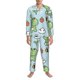 thumbnail image 3 of Fotbe Cute Floral Frog Pijama de Hombre con Estampado de Manga Larga, Conjunto de 2 Piezas, Ropa de Dormir Suave y Cómoda con Bolsillos-XX-Large, 3 of 7