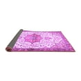 thumbnail image 2 of Ahgly Company Indoor Round Medallion Purple Traditional Area Rugs, 3' Round, 2 of 4