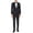 Black, variant on Adam Baker Mens Regular Fit Two-Piece Peak Lapel Tuxedo Suit