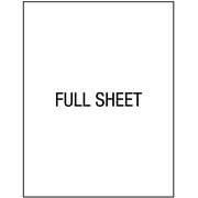 Compulabel White Full Sheet Labels for Laser and Inkjet Printers, 8 1/2 x 11 Inches, Permanent Adhesive, 1 per Sheet,