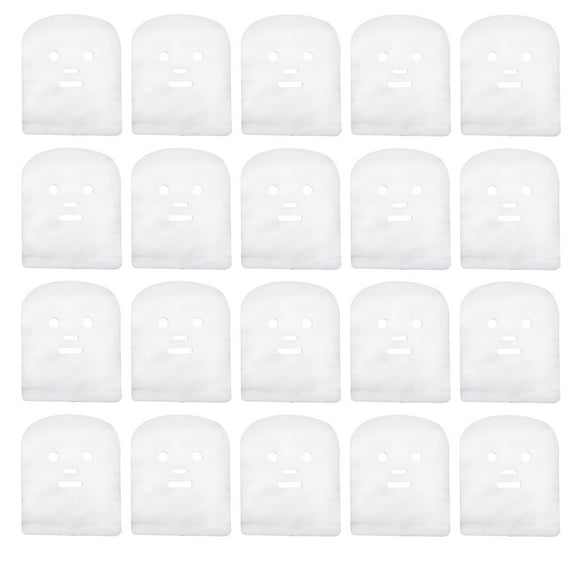 100 unids Facial Gauze Pre-Cut Gauze Face Cubierta de gasa de gasa facial desechable Hojas de máscara facial