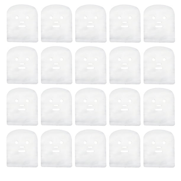 WORGEOUS 100 unids Facial Gauze Pre-Cut Gauze Face Cubierta de gasa de gasa facial desechable Hojas de máscara facial