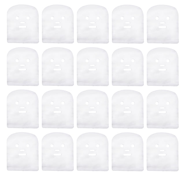 100 unidades de gasa facial precortada, cubierta facial de gasa, láminas desechables para mascarillas faciales.