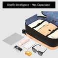 thumbnail image 3 of Maleta de Mano Plegable 20” con Ruedas Giratorias, Compatible con Candado TSA y Asa Retráctil, Equipaje Ligero de 45L para Viaje Blanca, 3 of 6