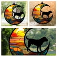 thumbnail image 3 of MOVTOTOP Plaque Commémorative Suspendue pour Chien sur la Lune Ornement Attrape-Soleil en Acrylique, 3 of 7