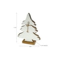 thumbnail image 3 of Wood Carved Frosted Tree With Tie (Large), 3 of 3