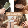 thumbnail image 5 of TADA Natural Beauty Hair Brush Detangler for Curly, Thick, Wavy, and Thin Hair - Ventilation Holes for Quick Drying and Styling, Detangler Brush for Women, Men, Kids (4 Colors) (Green), 5 of 5