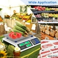 thumbnail image 4 of Costway 66lb Price Computing Scale with Dual LCD Displays & Rechargeable Battery, 4 of 10