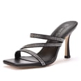 thumbnail image 2 of Zapatos de mujer 2021, zapatillas de tacón alto y fino, zapatillas de goma PU caladas, superzapatos de mujer, tacones finos, zapatillas de tacón alto 38 Gao Jinjia LED, 2 of 2