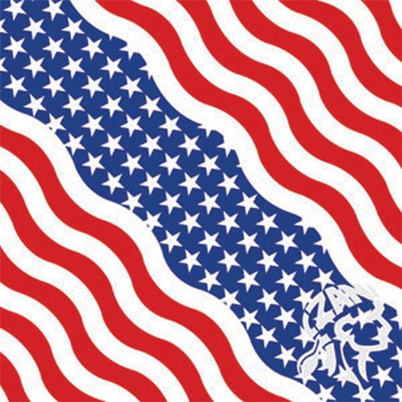 Bobster Bandanna (One Size Fits Most, Wavy US Flag)