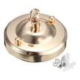 thumbnail image 3 of TISHITA Ceiling Rose Hook Plate Ceiling Lamp Bases Living Room Chandelier Part Lamp Base gold, 3 of 7