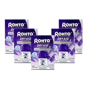 Rohto Dry-Aid Dry Eye Relief Lubricant Eye Drops - .34 oz, Pack of 5