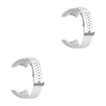 thumbnail image 3 of Seitruly Adjustable Solid Color Breathable Straps Wristwatch Upgrade Accessories Repair Smart Wristband Modified blanco 2piezas, 3 of 6