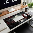 thumbnail image 4 of Japanese Desk Mat Riverside Full Moon Desk Pad Black Red Large Mouse Pad Gaming Mousepad Extended XXL Keyboard Pad 31.5 x 15.7 in Laptop Computer Mouse Keyboard Mat for Office Desk Decor, 4 of 6