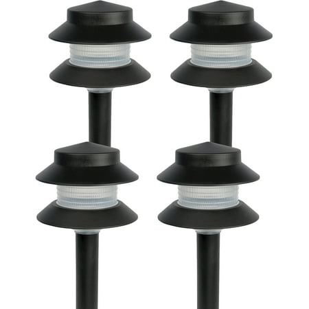 - PARADISE NEW GL22627 Black Low Voltage Plastic 4W Path Light (4 Pack)