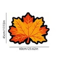 thumbnail image 3 of Fall Maple Leaf Shaped Doormat 23.6x17.7in - Non-Slip Entryway Rug for Kitchen Front Door Thanksgiving Harvest Decor, 3 of 6