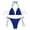 Z04-Blue, variant on ECHFIPROM Women's Shiny Triangle Bikini Set,2 Piece Bathing Suits for Women Adjustable Tie Side Swimwear for Beach & Pool,Purple,S