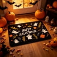 thumbnail image 6 of Halloween Mat Imitation Fleece Floor Mat Bathroom Entryway Carpet Pumpkin Ghost Pattern Non Slip Base Indoor Festival Ambiance Decor, 6 of 6