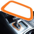 thumbnail image 2 of Accesorios interiores Embellecedor de la cubierta del panel de cambio de marchas de control central para 2015-2021 Pegatinas decorativas para marco del cargador, naranja, 2 of 5