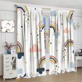 thumbnail image 4 of Rainbow Blackout Curtains Children Rainbow Kindergarten Colored Floral Sun Boho Children Girls Art Living Room Bedroom Curtains 55x63 Inch, 4 of 6