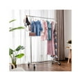 Heavy Duty Collapsible Rolling Garment Rack - 48" Wide, 250 Lb Capacity, With Wheels